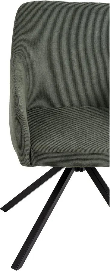 Zelené čalúnené jedálenské kreslo Lunio – Bonami Essentials