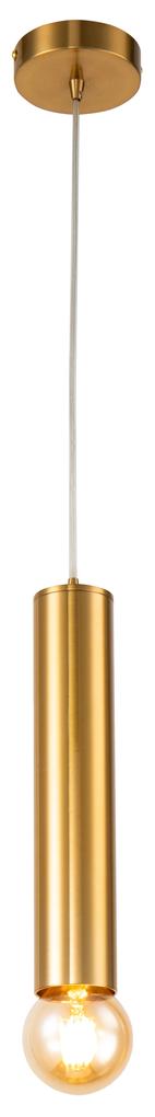 CLX Závesné moderné osvetlenie MONFALCONE, 1xE27, 40W, 30x6cm, zlaté
