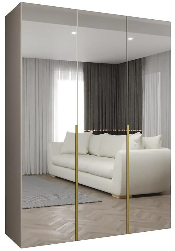 Skriňa Alicante III 150 kašmír/zlatá