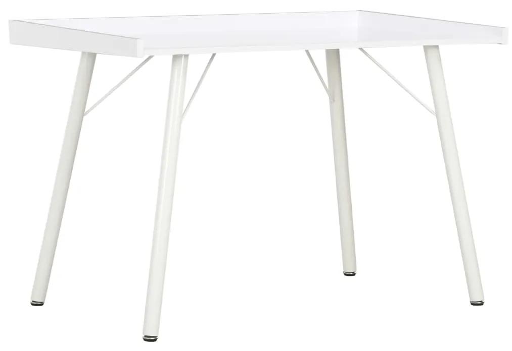 vidaXL Stôl biely 90x50x79 cm