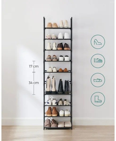 Botník ALVORO čierny