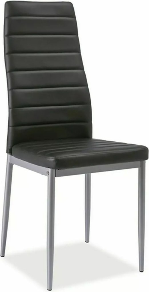 SI H-261 bis hliníková stolička čierna