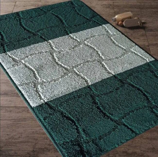 Sada kúpeľňových koberčekov Montana Sariyer XL Hunter Green