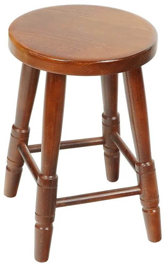 Stolček okrúhly 689 gaštan