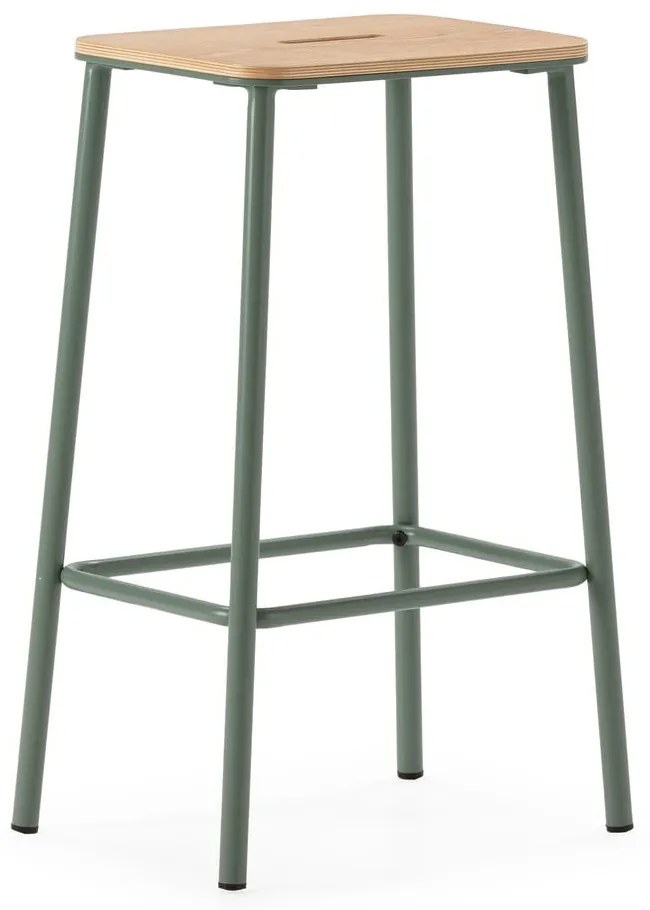 Zelené barové stoličky v súprave 2 ks (výška sedadla 65 cm) Abba – Marckeric