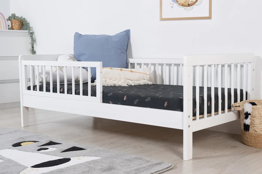 Ourbaby® 34117-0 Teddy white posteľ bez úložného priestoru 140x70 cm biela