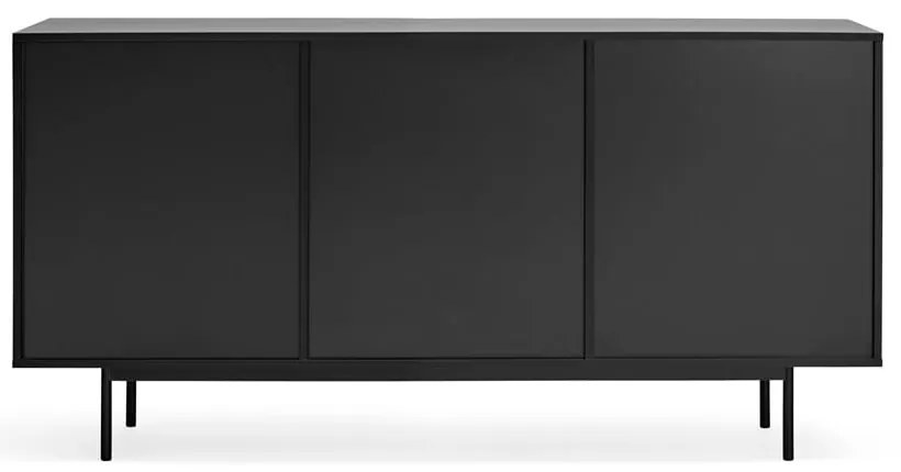 Čierna nízka komoda 159x80 cm Sierra – Teulat