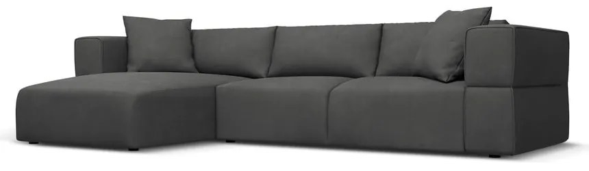 Tmavosivá rohová pohovka, ľavý roh Esther – Milo Casa