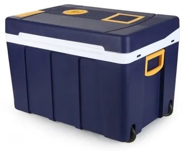 Pojazdný chladiaci box 60 W, 230/12 V, 50 l modrá/žltá