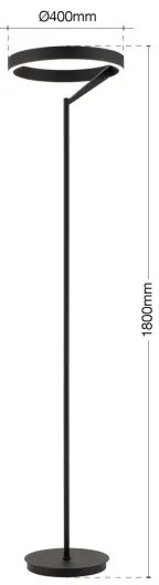 Orion - LED stmievateľná stojacia lampa KOLK LED/40W/230V 2700/4000K čierna