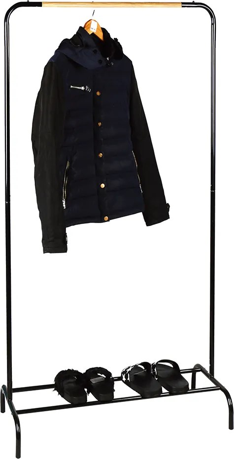 Vešiak s policou RAPSO, čierna