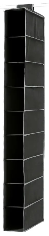 Textilný závesný organizér Compactor Garment So Black 9 Rack