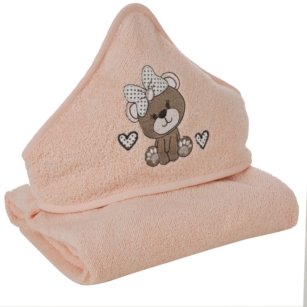 DETSKÝ BAVLNENÝ UTERÁK BABY65 100X100 CM SVETLOORANŽOVÁ