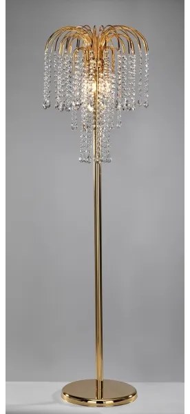 ONLI - Stojacia lampa PIOGGIA 3xE14/6W/230V zlatá