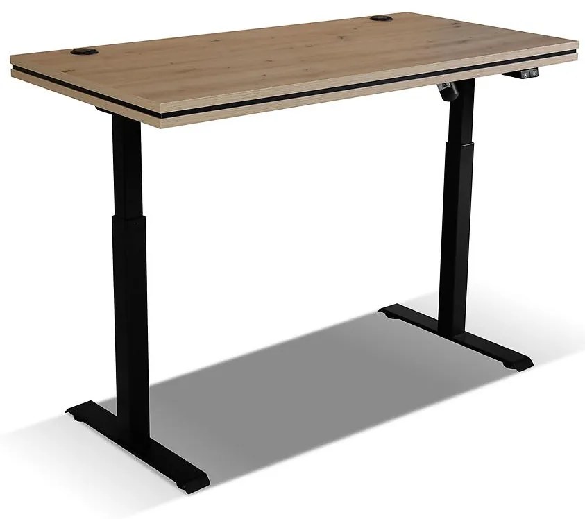 Písací stolík s elektrickým regulovaním výšky Malta artisan typ 161 (pracovná doska 56 mm)