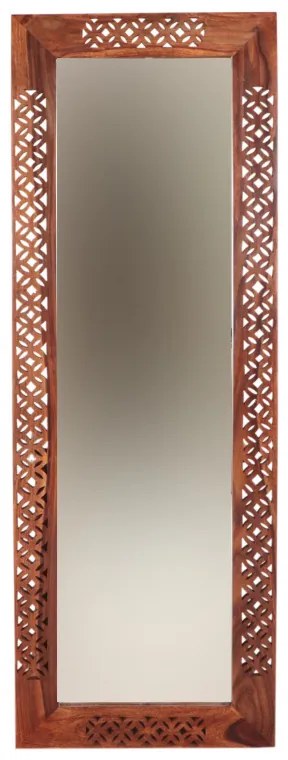 Zrkadlo Mira 60x170 indický masív palisander Natural