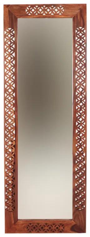 Zrkadlo Mira 60x170 indický masív palisander Svetlomedová