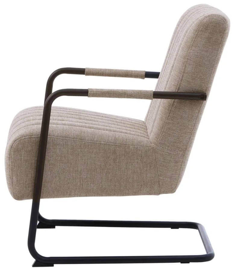 Béžové kreslo Trout – Unique Furniture