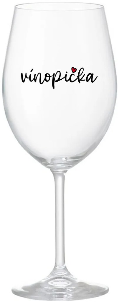VÍNOPIČKA - priehľadný pohár na víno 350 ml