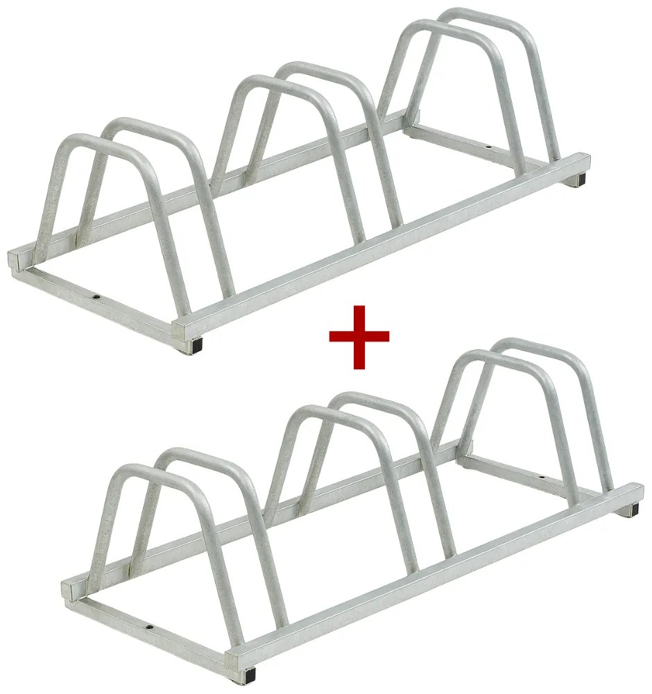 Stojan na bicykle, 1+1 ZDARMA, 3 státí, na kotvenie