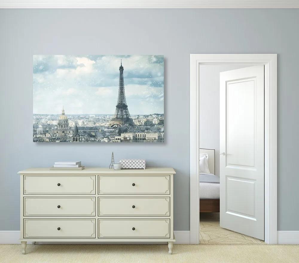 Obraz zimný Paríž Varianta: 120x80