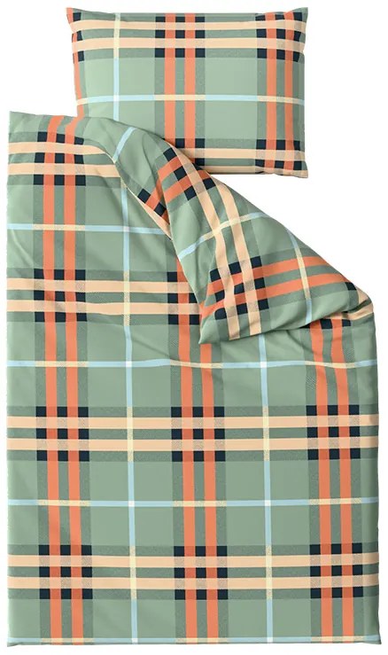 Obliečky z mikrovlákna PLAIDORY zelené Rozmer obliečky: 2 ks 70 x 90 cm | 200 x 220 cm