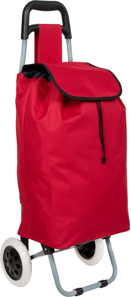 tectake 401475 nákupná taška na kolieskach - červená