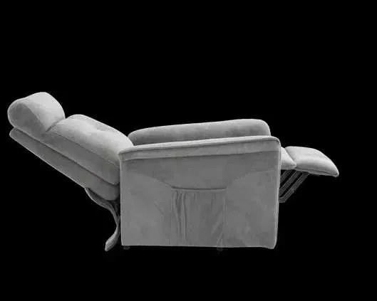 LuxuryForm DESIGN TV kreslo PEGAS s elektrickým polohovaním, masážou a výklopom - světle šedé