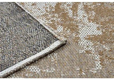 Ekologický koberec CASA, EKO SISAL Boho, vintage 2809 krémová, žltá , recyklovateľná bavlna Veľkosť: 133x190 cm