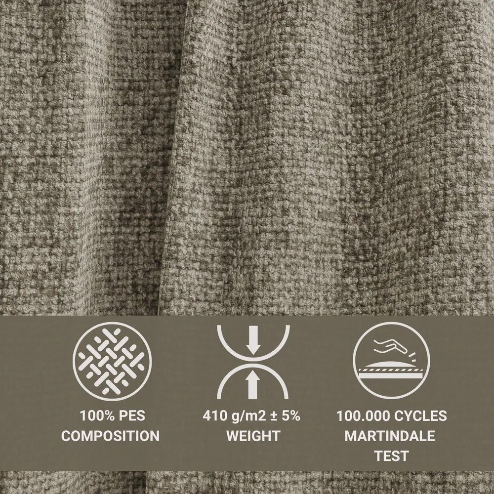 Hnedá ženilková rozkladacia/s úložným priestorom rohová pohovka (pravý roh/s leňoškou) Velto – Maison de Rêve