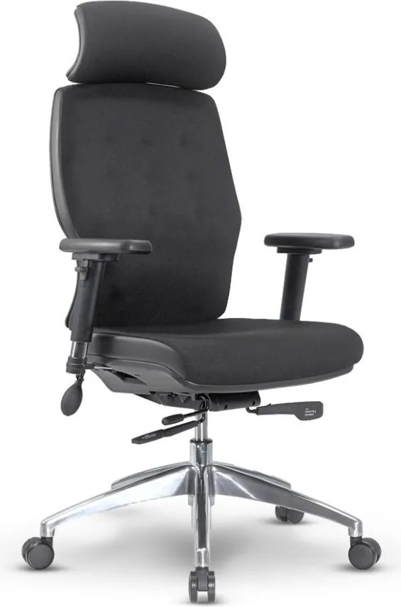 Ergonomická kancelárska stolička MOSH Elite H –  čierna