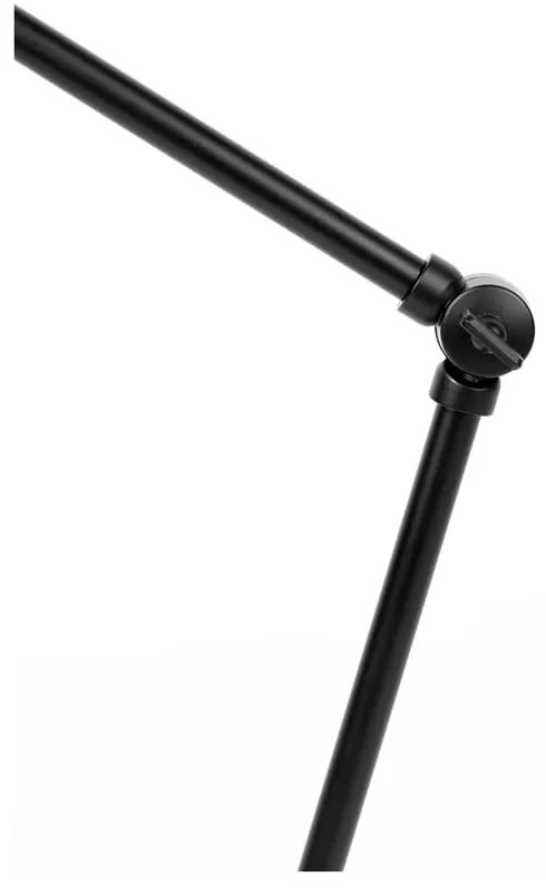 Čierna stolová lampa s kovovým tienidlom (výška 70 cm) Jona – White Label