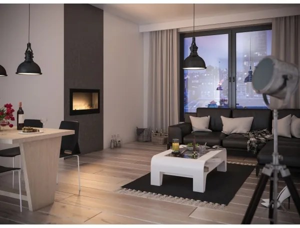 InFire - Vstavaný BIO krb 90x50 cm čierna