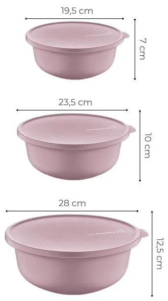 Škatuľky 3 ks na jedlo – Hermia