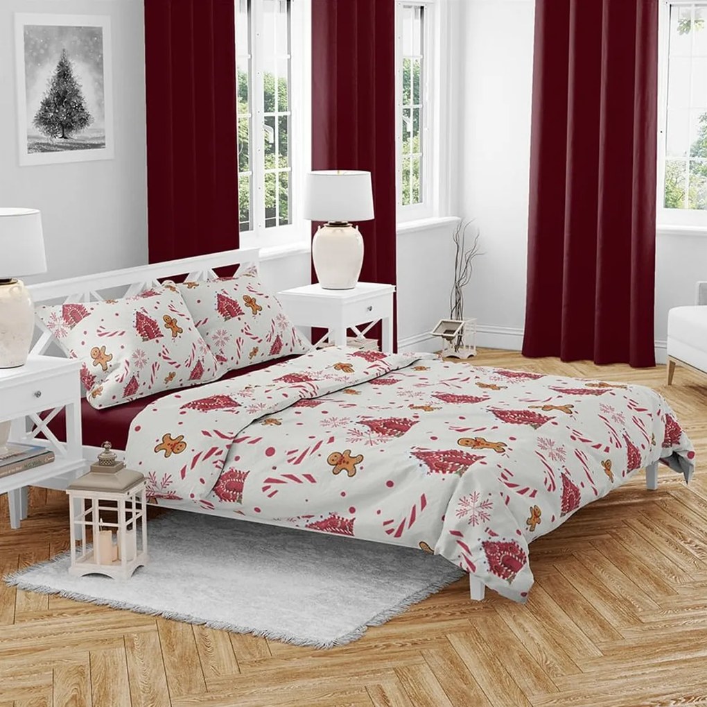 Bavlnené obliečky GINGER REST biele Rozmer obliečky: 70 x 90 cm | 140 x 200 cm