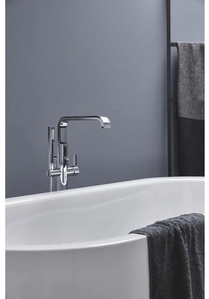 GROHE Allure - Páková vaňová batéria, DN 15, montáž do podlahy, chróm 32754002