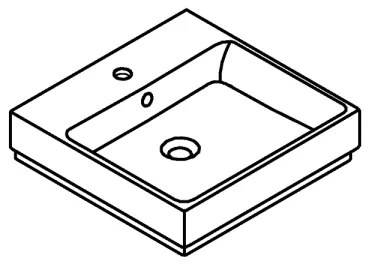 GROHE 3947400H - Umývadlo CUBE CERAMIC 500 × 490 mm keramika/biela