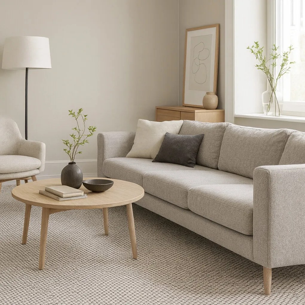 Timzo, Metrážny koberec Nature cream - neúčtujeme odrezky z rolky, na mieru, šíře 2m,3m,4m,5m,na mieru, neúčtujeme odrezky, biela, filc, chodba / predsieň