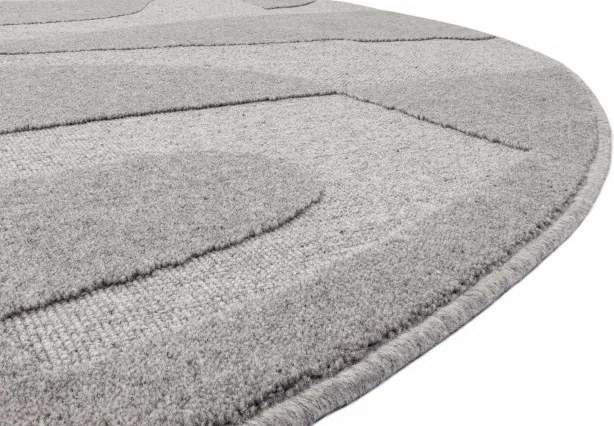 Koberec Agnella Morphic Botanica sivý kruh