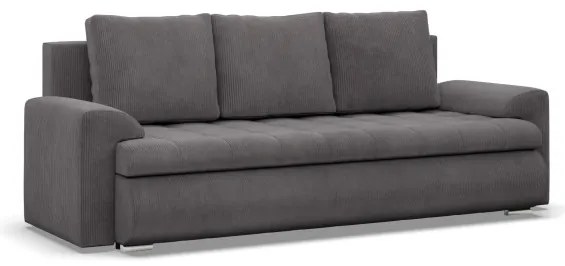 Trojmiestna rozkladacia sedačka FORESTA tmavosivá