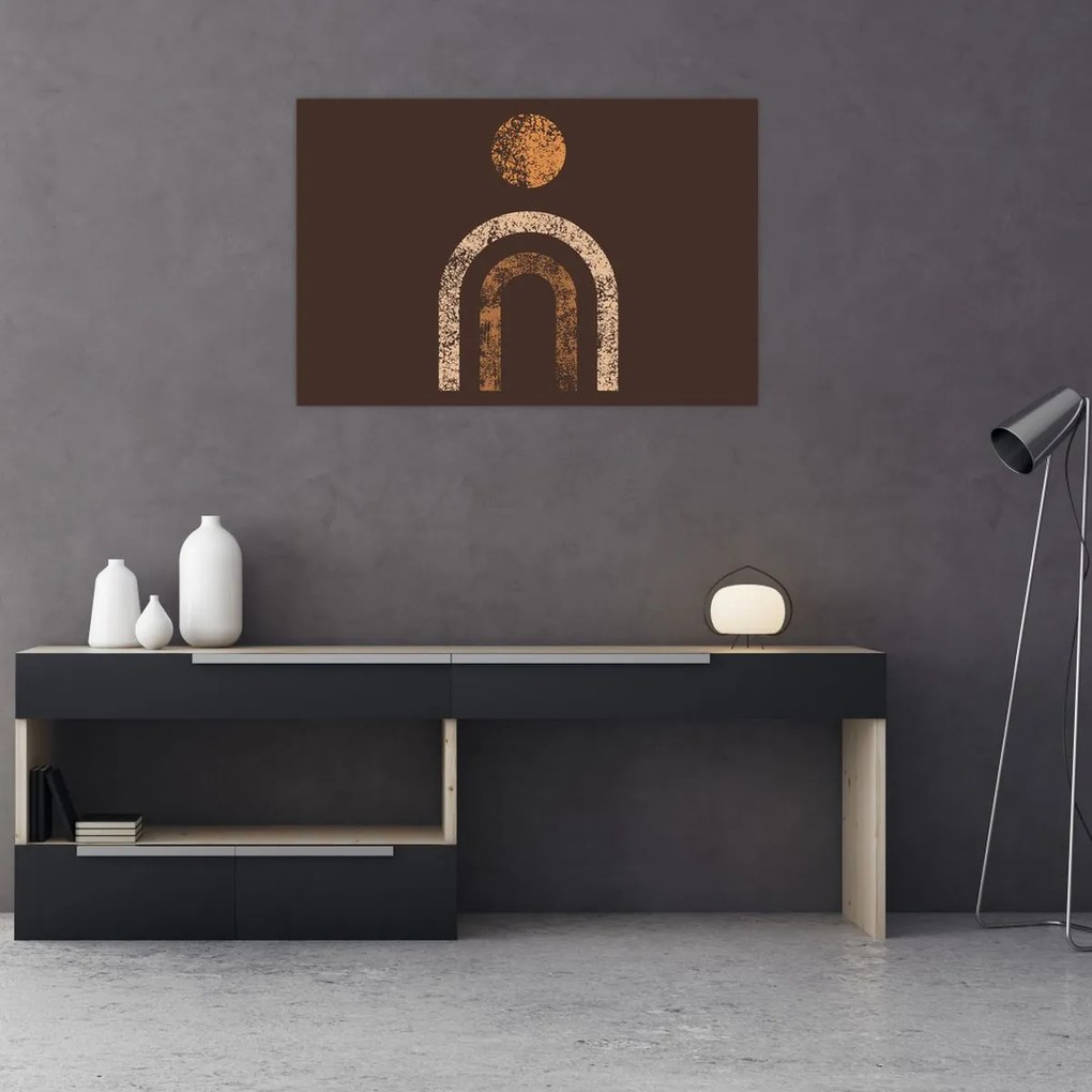 Obraz - Oranžové oblúky N⁰1 (90x60 cm)