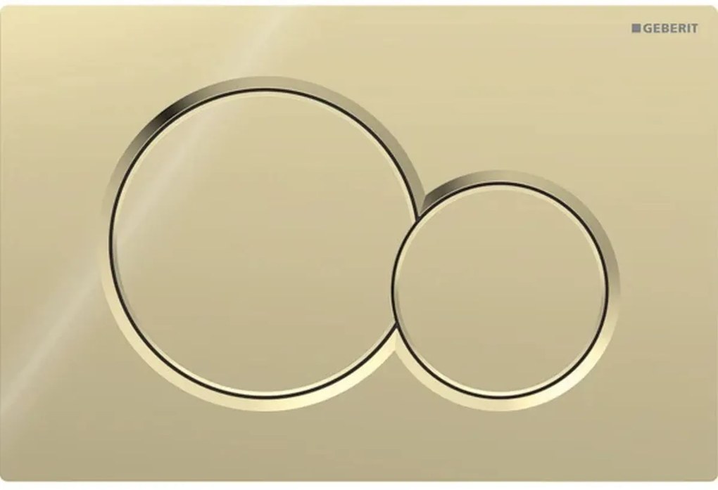 Geberit Sigma01 - Ovládacie tlačidlo Sigma01, ušľachtilá galvanizovaná mosadz 115.770.DT.5