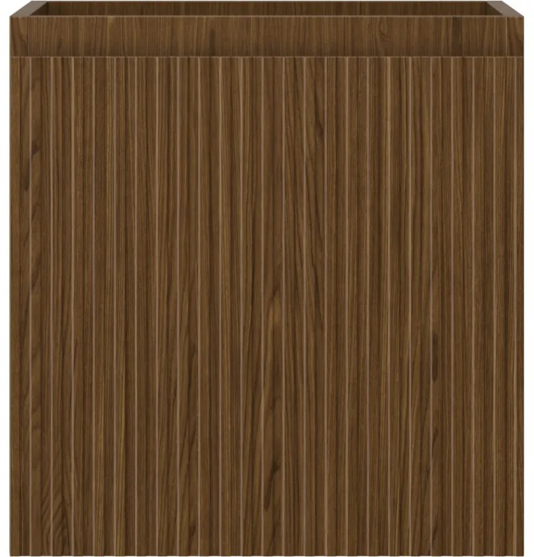 Mexen Rivel, kúpeľňová skrinka 45 cm, 1 zásuvka, drážkovaná, orech, 91A20-04547-1-BF86