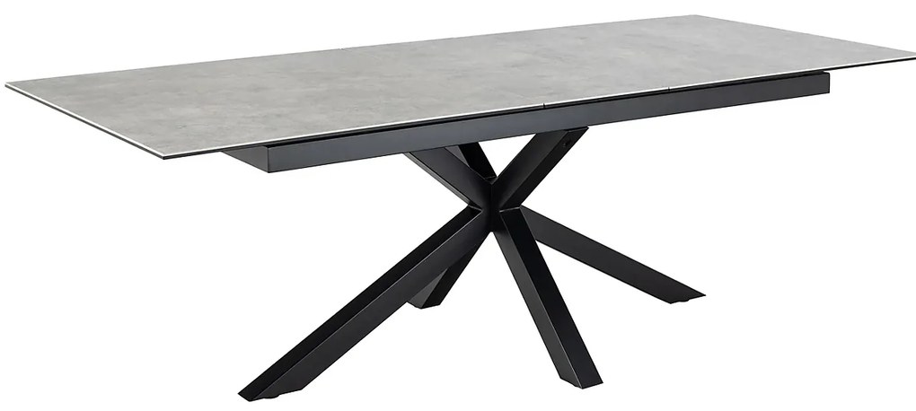 Jídelní rozkládací stůl Heaven 200/240 cm šedý/černý