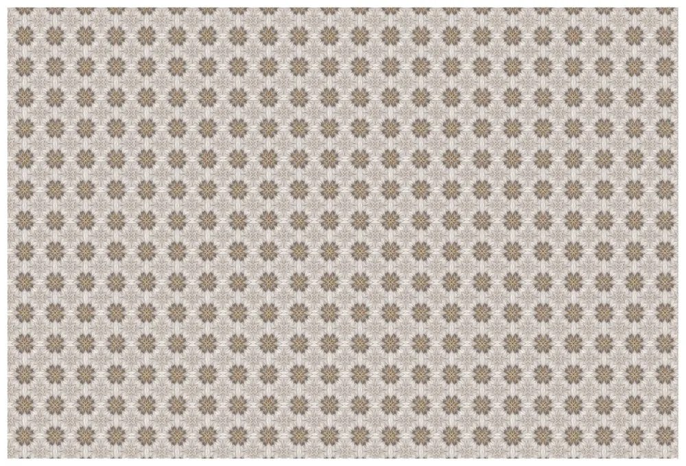 Samolepiaca tapeta hnedé kvetinové ornamenty