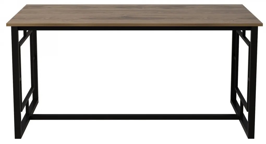 Jedálenský stôl Alin orech/čierna