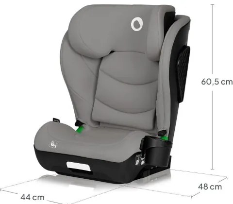 Lionelo - autosedačka NEAL i-Size 100-150 cm sivá Concrete