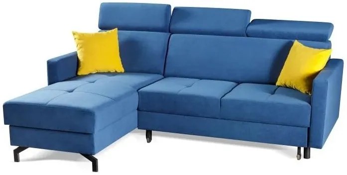 Rohová sedacia súprava Candy, modrá (Mono 241)