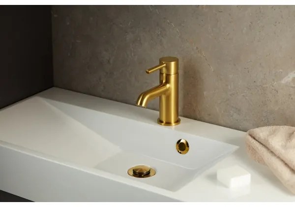 KFA Armatura 5032-815-31 - Umývadlová batéria + výpust MOZA 15,2 cm zlatá