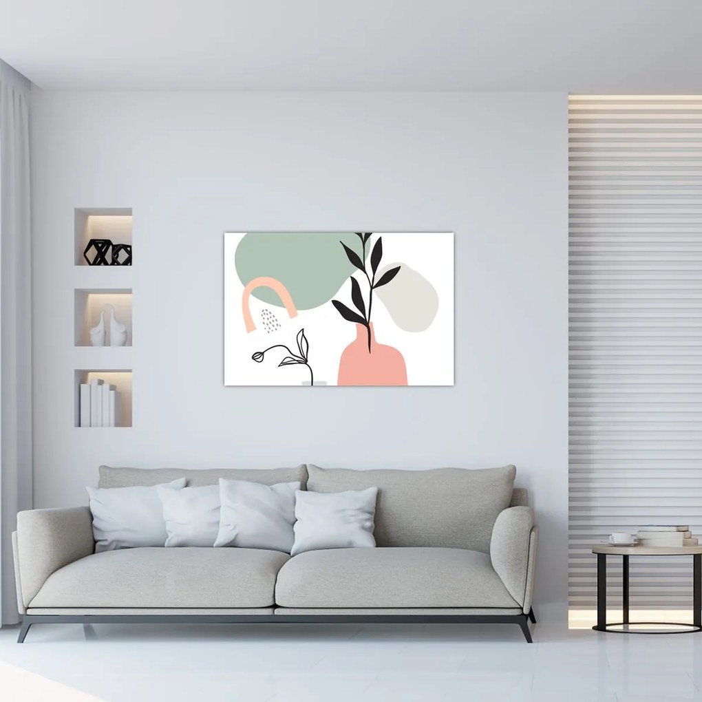 Obraz - Kvety vo váze N⁰3 (90x60 cm)